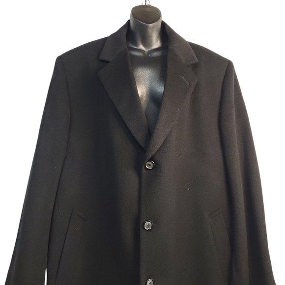 Nautica Men's Black Wool Peacoat Size 46R - Picture 4 of 9